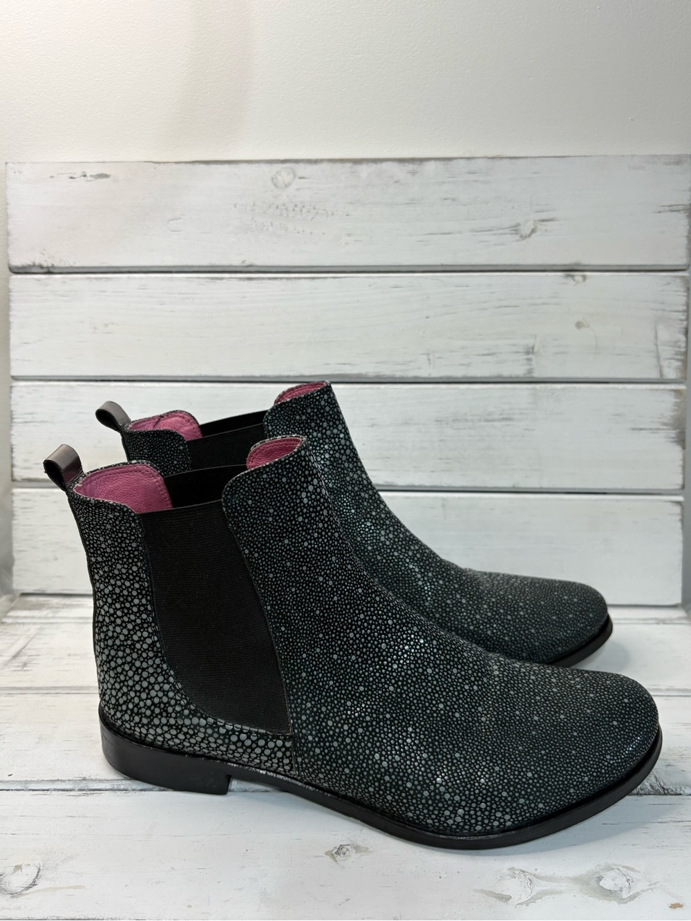 (312)CHANII B Blue Ankle Boots